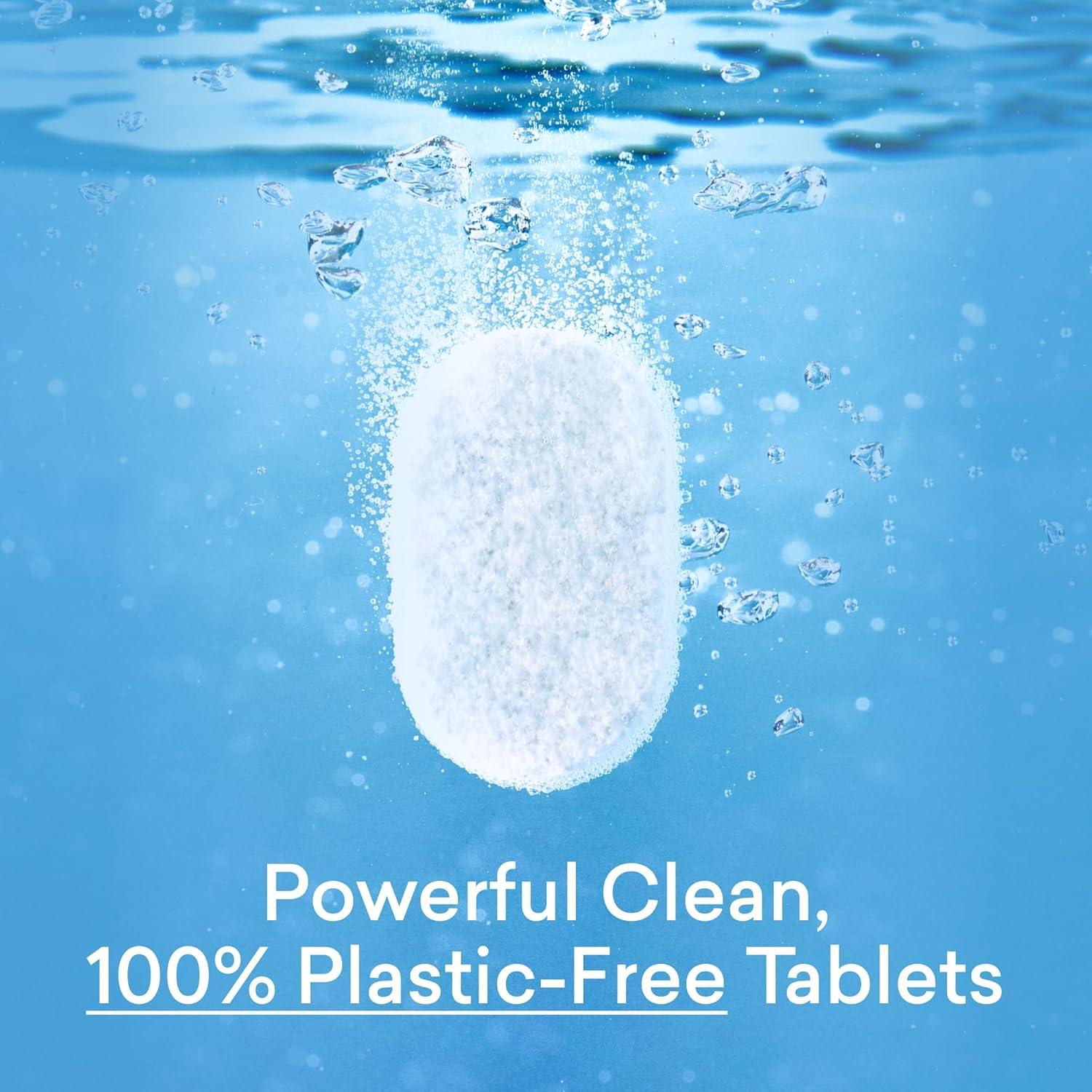 image:imageBLUELAND 100 PlasticFree Dishwasher Detergent Tablets 120 Count Free amp Clear EcoFriendly Dishwashing Pods Natural USDA Certified biobasedLemon Zest