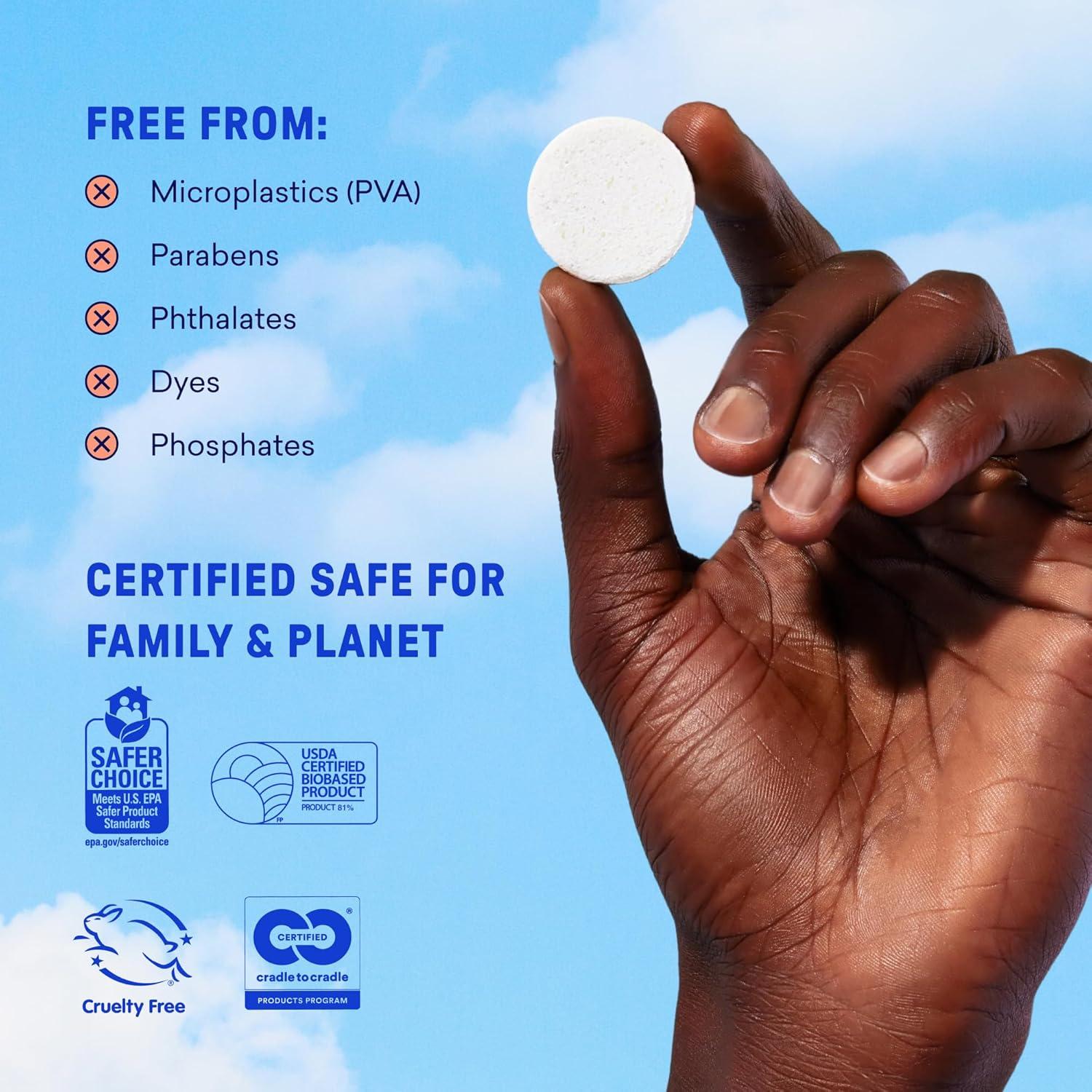 image:imageBLUELAND Foaming Hand Soap Refill Tablets 10Pack Iris Agave Scent Eco Friendly Cleaning Products 10 x 9 Fl ozIris Agave