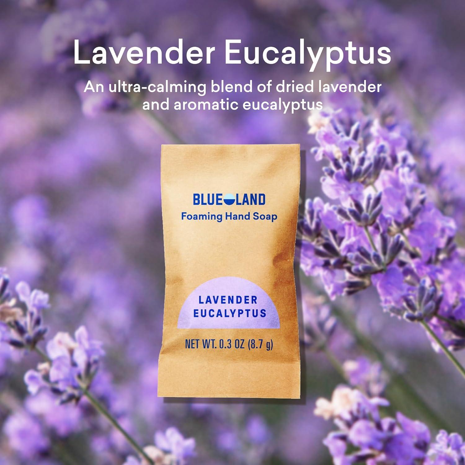 image:imageBLUELAND Foaming Hand Soap Refill Tablets 10Pack Iris Agave Scent Eco Friendly Cleaning Products 10 x 9 Fl ozLavender Eucalpytus