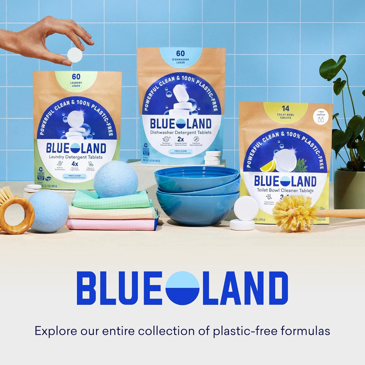 image:imageBLUELAND Scrub Sponge 3Pack DualSided Dish Loofah PlasticFree PlantBased Kitchen Scrubbing NonScratch