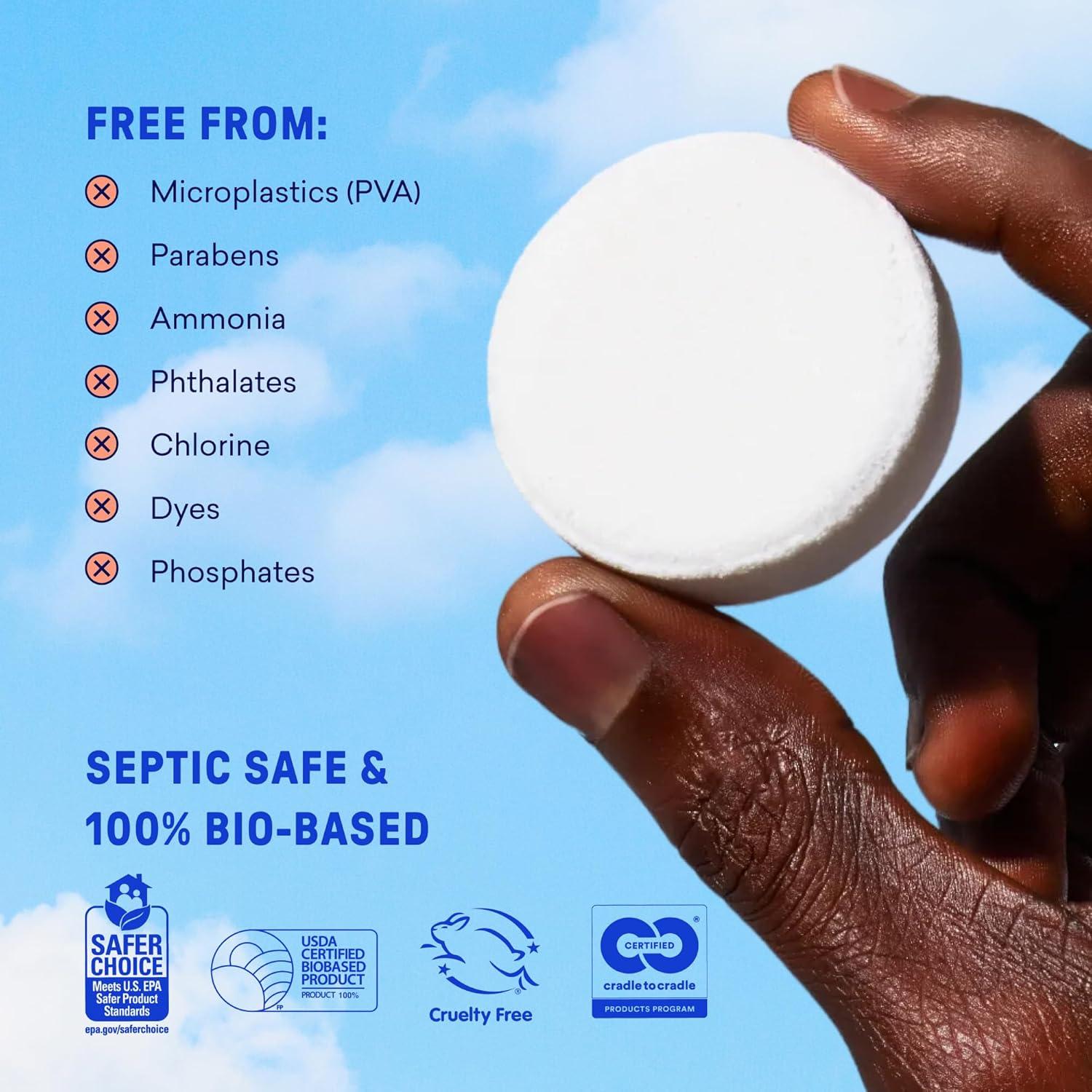 image:imageBLUELAND Toilet Bowl Cleaner Tablets Starter Set 14 Count with Tin Peppermint Eucalyptus PlasticFree No Harsh Chemicals PlantBasedPeppermint Eucalyptus