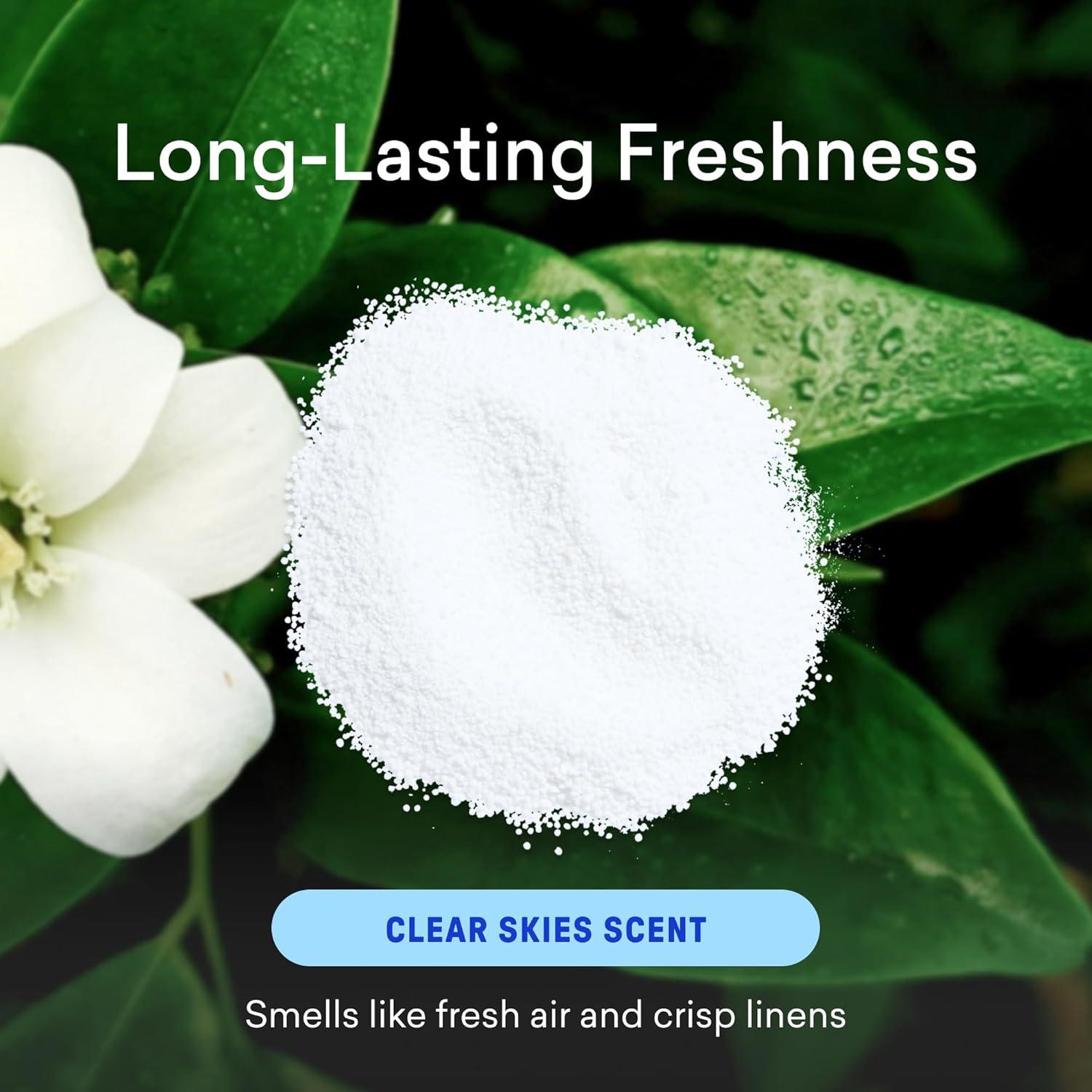 image:imageBLUELAND Oxi Laundry Booster Powder with Tin Starter Set Spring Bloom Scent 25 Loads 176 oz PlasticFree Eco Friendly Oxy Cleaner Stain RemoverClear Skies